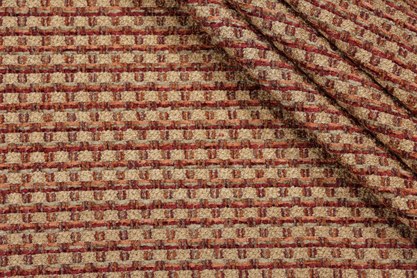 Grey Watkins Jameson Woven Upholstery Fabric in Port