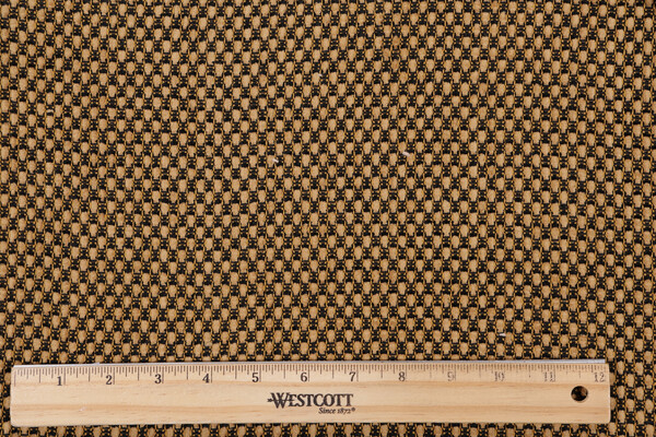 Scalamandre Ipanema Woven Chenille Upholstery Fabric in Gold/Black