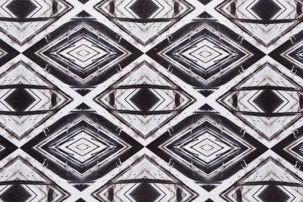 Scalamandre Diamond Printed Velvet Decorator Fabric in Black/White