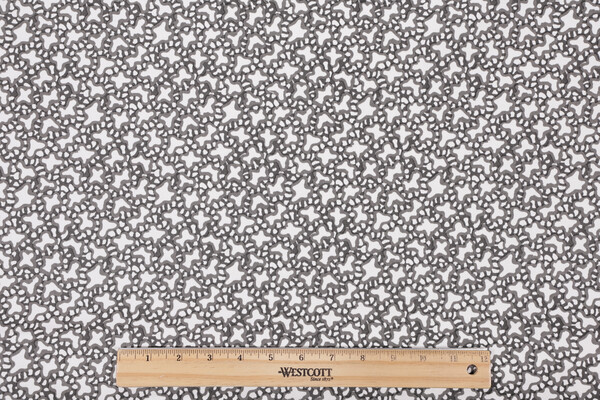 Fonthill Aix Cotton Printed Drapery Fabric in Charcoal