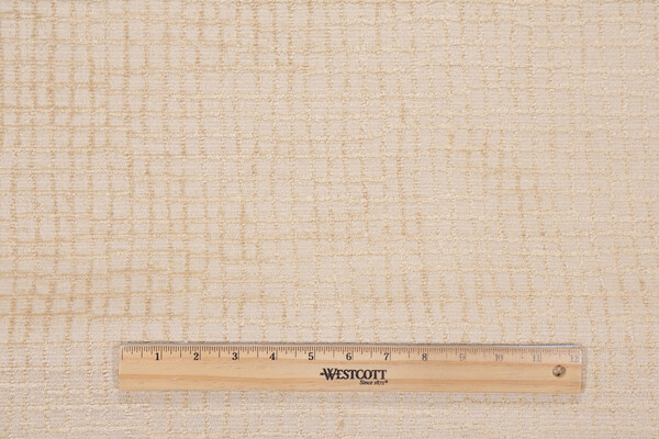Scalamandre Woven Chenille Upholstery Fabric in Beige