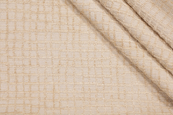 Scalamandre Woven Chenille Upholstery Fabric in Beige