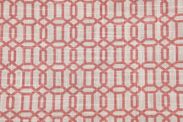 Mill Creek Raymond Waites Printed Linen Blend Drapery Fabric in Rosewood