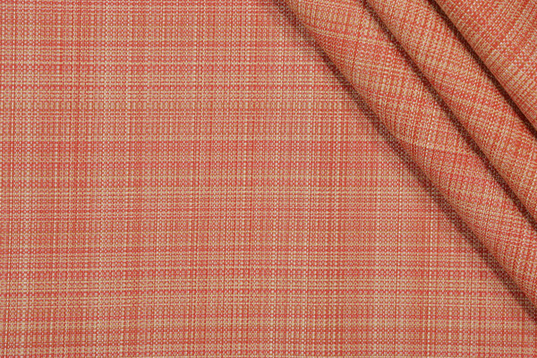 Bella Dura Grasscloth Woven Polyolefin Outdoor Fabric in Sunset