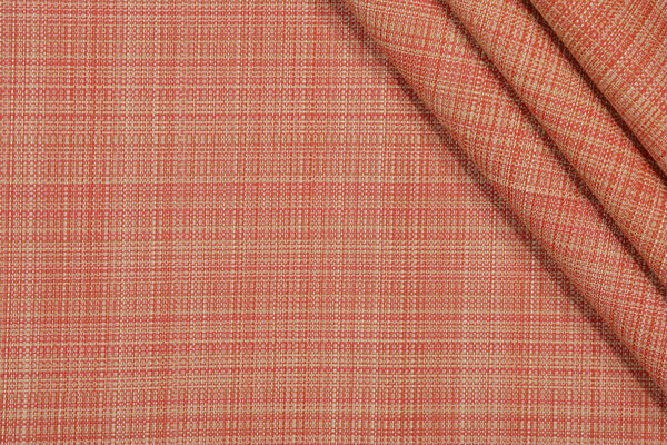 Bella Dura Grasscloth Woven Polyolefin Outdoor Fabric in Sunset