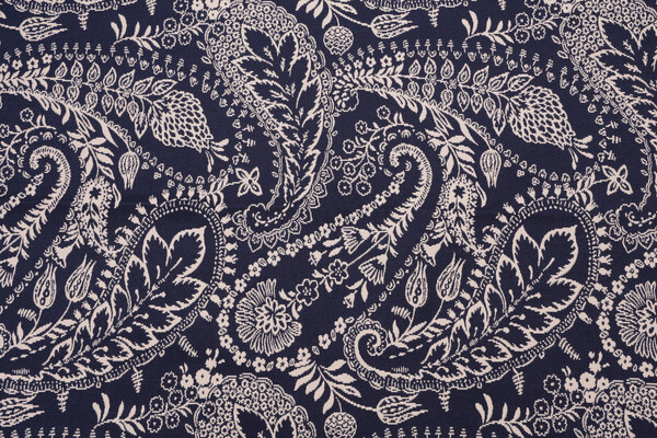 Jamestown Woven Upholstery Fabric in Indigo