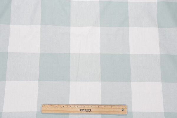Buffalo Check Woven Upholstery Fabric in Seabreeze