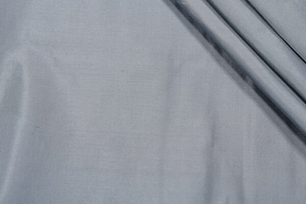 Tikka Backed Silk Decorator Fabric in Steel
