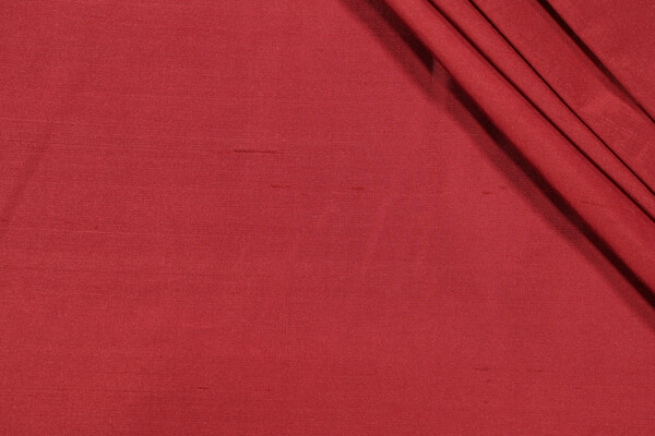 Tikka Backed Silk Decorator Fabric in Redwood