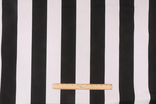 Richloom Cabana Printed Polyester Outdoor Fabric in Black