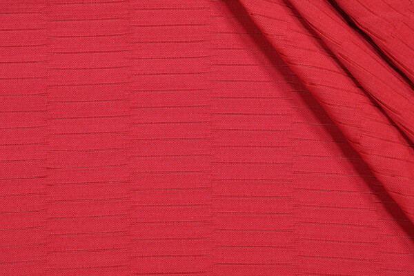 1 Yard Bella Dura Lewitt Pleated Polyolefin Outdoor Fabric in Cranberry