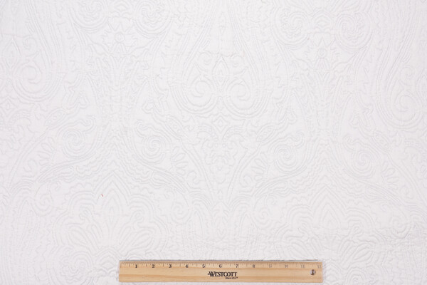 Louis Matelasse Upholstery Fabric in Metal