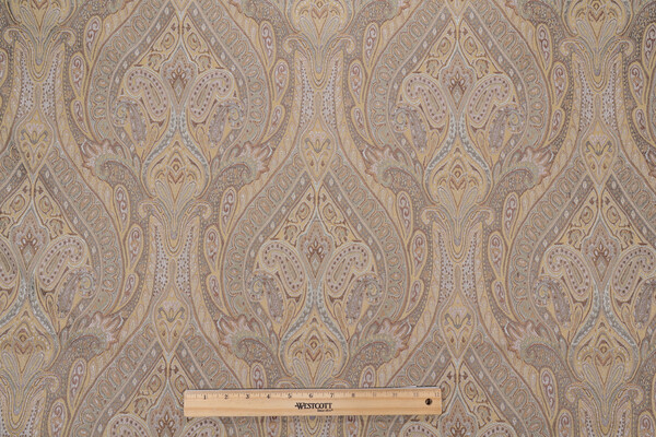Karaj Paisley Woven Upholstery Fabric in Mineral