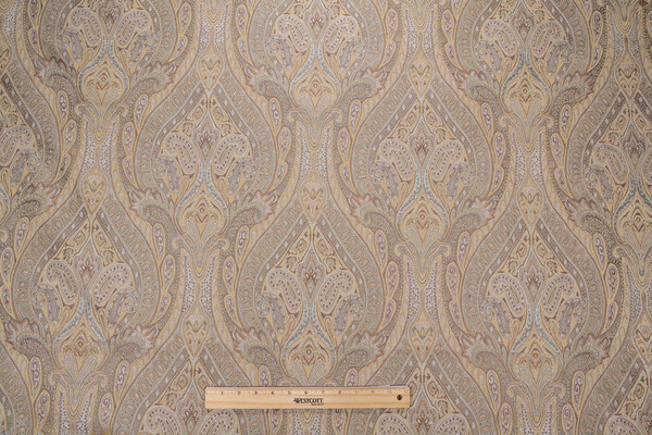 Karaj Paisley Woven Upholstery Fabric in Mineral