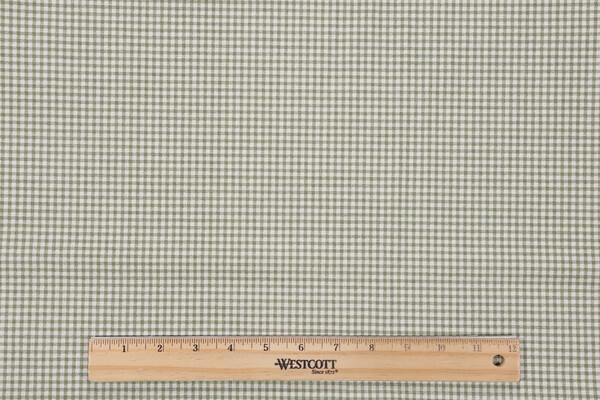 Magnolia Home Madrid Check Printed Cotton Drapery Fabric in Jungle