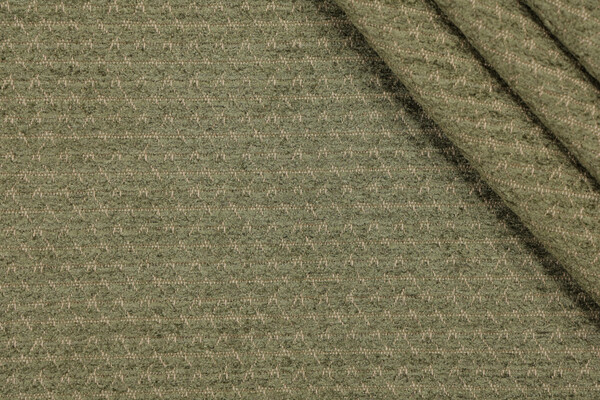 Grey Watkins Yosemite Woven Chenille Upholstery Fabric in Moss