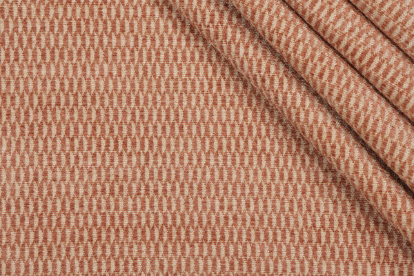 Fonthill Ridgway Chenille Upholstery Fabric in Terracotta