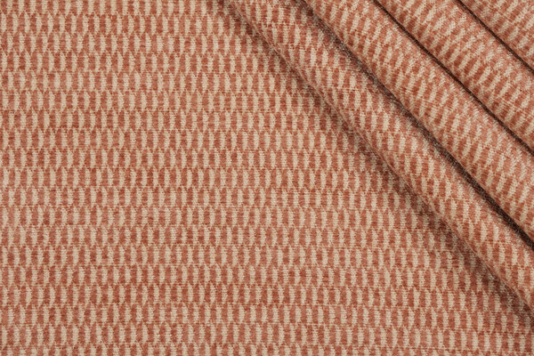 Fonthill Ridgway Chenille Upholstery Fabric in Terracotta