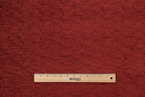 Scalamandre Woven Chenille Upholstery Fabric in Ruby 