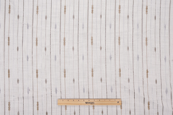 Click for Swavelle/Mill Creek Pace Setter Embroidered Drapery Fabric in Chrome  Swavelle/Mill Creek Pace Setter Embroidered Drapery Fabric in Chrome