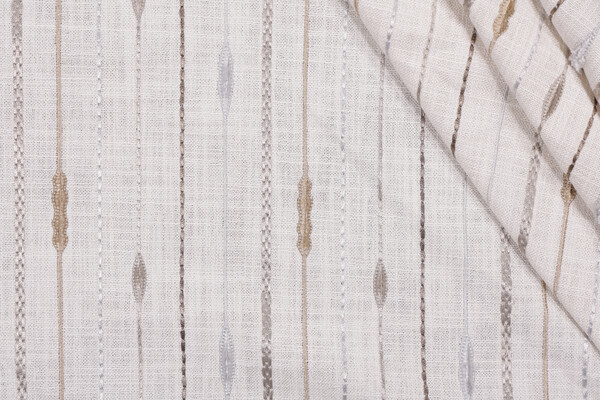 Click for Swavelle/Mill Creek Pace Setter Embroidered Drapery Fabric in Chrome  Swavelle/Mill Creek Pace Setter Embroidered Drapery Fabric in Chrome