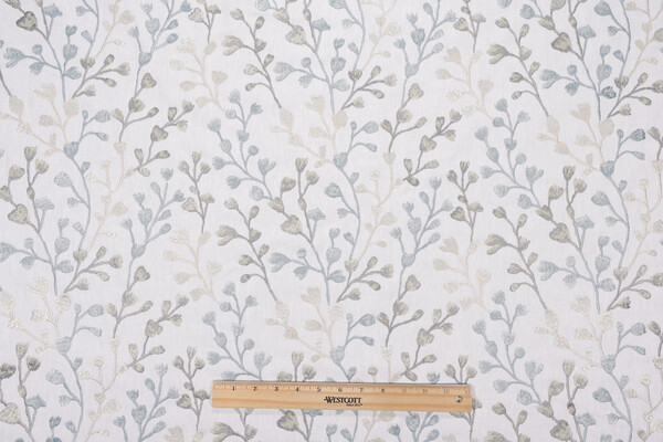 Swavelle/Mill Creek Tree Hugger Embroidered Drapery Fabric in Evergreen 