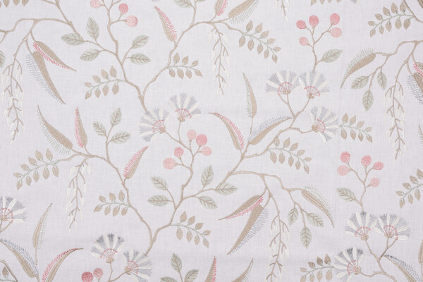Swavelle/Mill Creek Philocalist Embroidered Drapery Fabric in Fairy Tale 