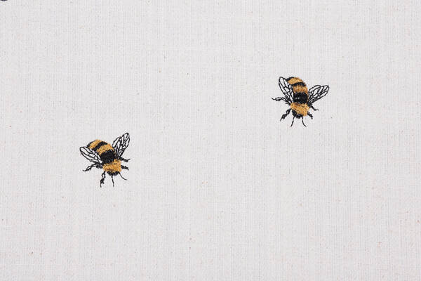 TFA Buzzing Embroidered Decorator Fabric in Honey 