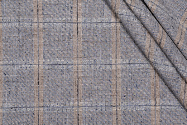 Swavelle/Mill Creek Track Record Woven Upholstery Fabric in Denim 