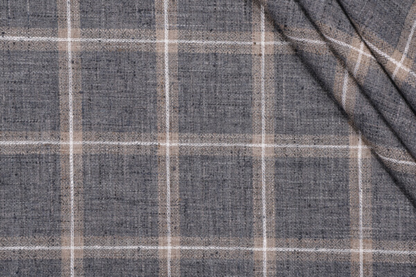 Swavelle/Mill Creek Track Record Woven Upholstery Fabric in Slate 