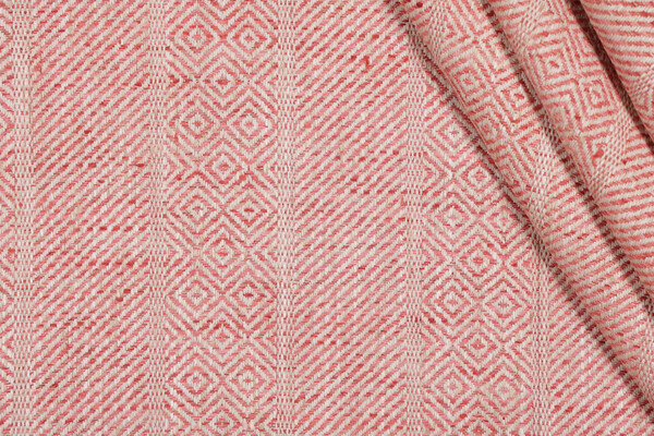 TFA Schaumburg Woven Polyester Upholstery Fabric in Coral 
