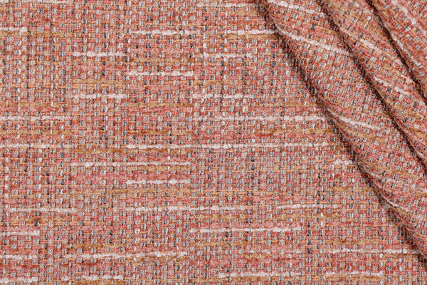 TFA Party Plaid Woven Chenille Upholstery Fabric in Carnelian 