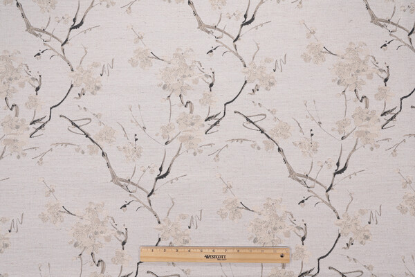 Swavelle/Mill Creek Cherry Grove Latex Backed Tapestry Upholstery Fabric in Dove 