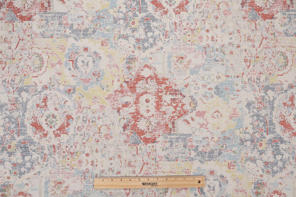 Swavelle/Mill Creek Alcan Chenille Tapestry Upholstery Fabric in Apricot 