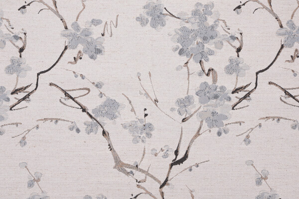 Swavelle/Mill Creek Cherry Grove Latex Backed Tapestry Upholstery Fabric in Sky 