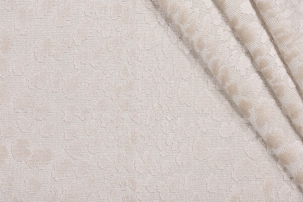 Click for Sample of TFA Seeing Spots Latex Backed Grospoint Velvet Upholstery Fabric in Ivory  Sample of TFA Seeing Spots Latex Backed Grospoint Velvet Upholstery Fabric in Ivory