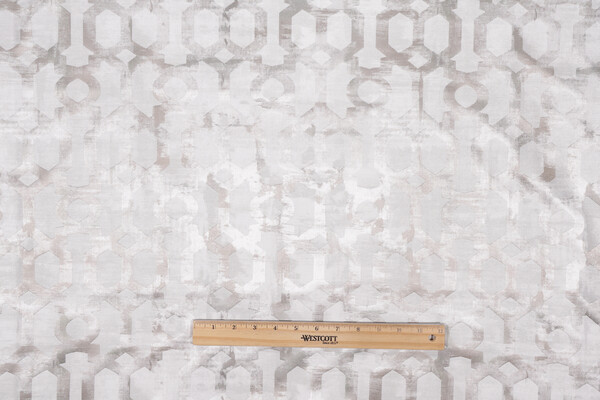 TFA Limited Addiction Printed Jacquard Drapery Fabric in Pearl 