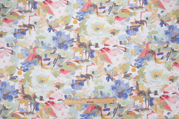 Swavelle/Mill Creek Rezzori-Madden Printed Cotton Drapery Fabric in Fresh Cut 