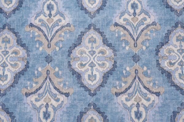 Magnolia Home Queen Printed Cotton Drapery Fabric in Delft