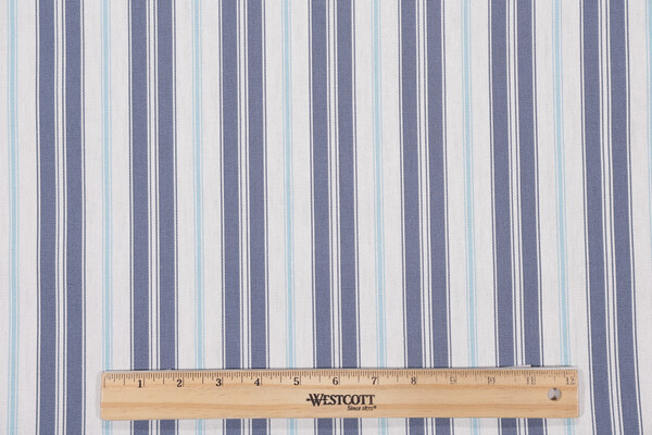 Magnolia Home Newbury Printed Cotton Drapery Fabric in Yacht