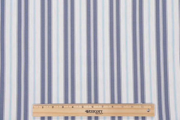 Magnolia Home Newbury Printed Cotton Drapery Fabric in Yacht