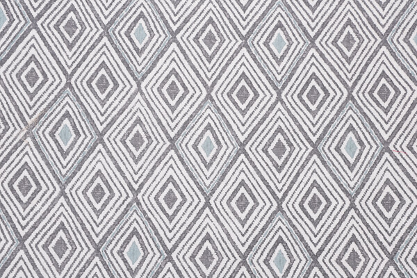 Hilary Farr Sew Fab Printed & Embroidered Drapery Fabric in 945-Gunmetal