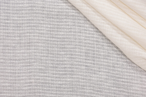 Click for 5.75 Yards Scalamandre Stirling Sheer Drapery Fabric in Ivory Scalamandre Stirling Sheer Drapery Fabric in Ivory
