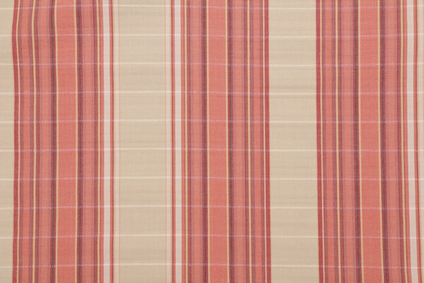 Grey Watkins Cordina Stripe Woven Upholstery Fabric in Coral