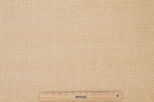 Scalamandre Cubic Woven Chenille Upholstery Fabric in Wheat