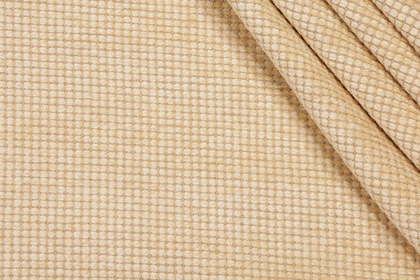 Scalamandre Cubic Woven Chenille Upholstery Fabric in Wheat