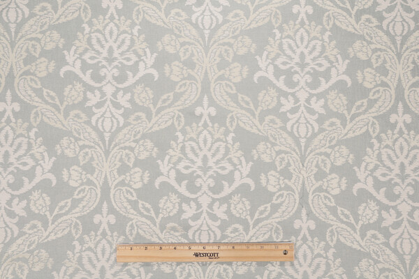 Scalamandre Decora Damask Decorator Fabric in Sky
