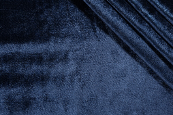 Covington Velluto Velvet Upholstery Fabric in 55-Navy