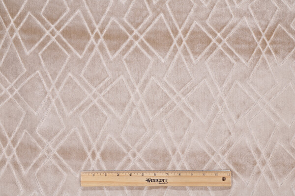 Covington Shattered Velvet Upholstery Fabric in 131-Parchment 