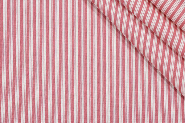 Magnolia Home Polo Stripe Printed Cotton Drapery Fabric in Calypso